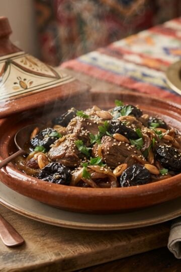 Secrets du tagine aux pruneaux et amandes pour les grandes occasions