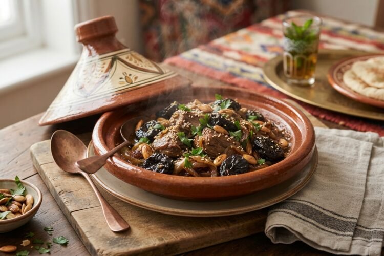 Secrets du tagine aux pruneaux et amandes pour les grandes occasions