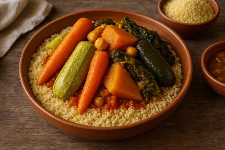 Recette de couscous aux sept légumes